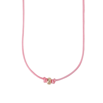 Pink Cord Necklace