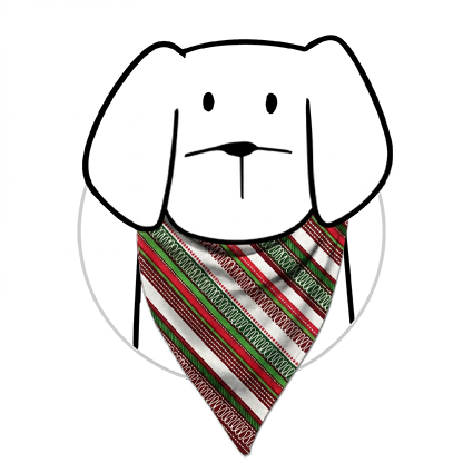 Striped Holiday Bandana