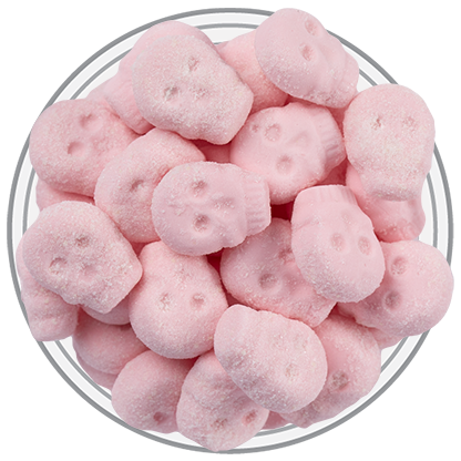 Foam Strawberry Skulls