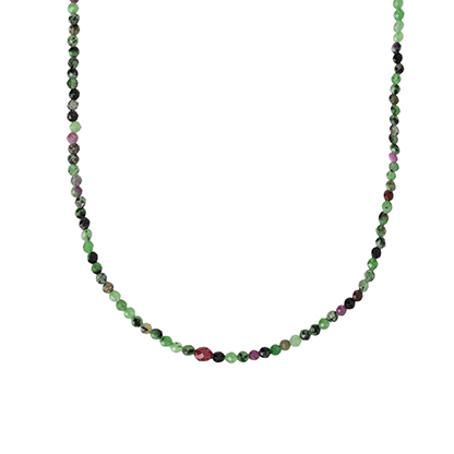 Petite Malachite Bead Necklace
