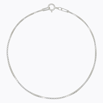 Silver Box Chain Bracelet