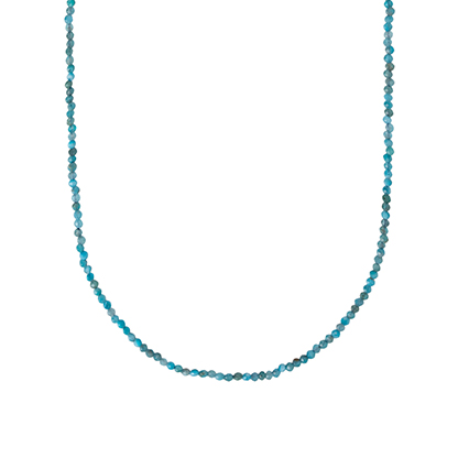 Petite Turquoise Bead Necklace