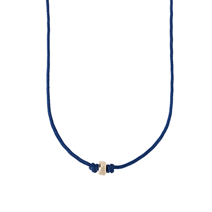 Blue Cord Necklace