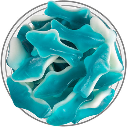 Gummi Sharks Blue